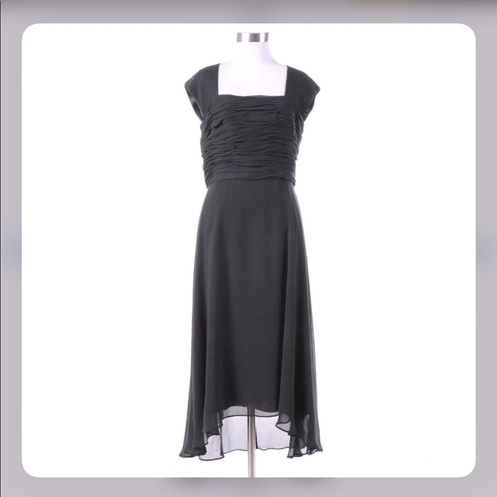Donna Ricco Black Silk Dress